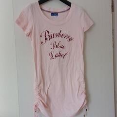 バーバリー ピンクTシャツ レディース ロングTシャツ ロンティ...