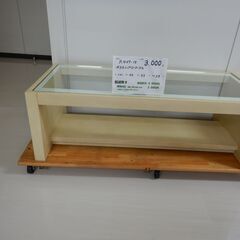 ガラストップローテーブル（R407-15）