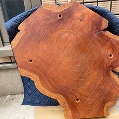欅　輪切り　座卓　無垢