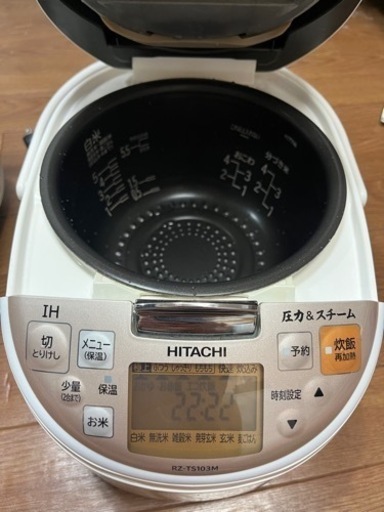 炊飯器　hitachi ZR_TS103M