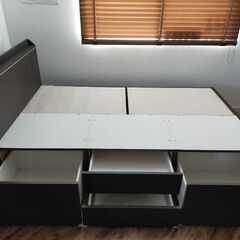 ニトリ セミダブルベット収納付（枠組みのみ） 2018年購入