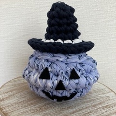 おうちでハロウィン　かぼちゃ　小物入れ　ズパゲッティ　Tシャツヤ...