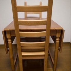 IKEA エクステンションテーブル　椅子2脚