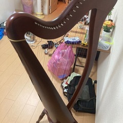 引き取り限定】青山ハープ 弦切れ ソフトケース無し