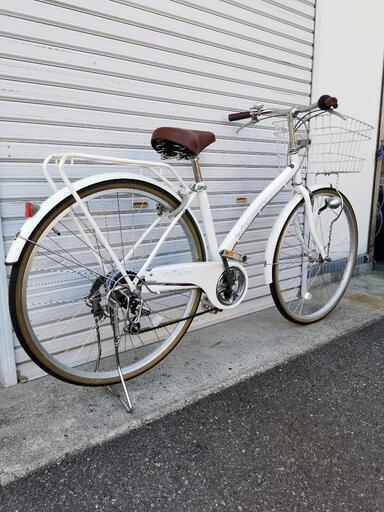 J1 シティサイクル27サイズ 6段変速オートライト ☆ 自転車