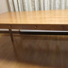 【ミキモク　ダイニングテーブル】【カラトリー入れ付】