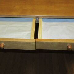 【ミキモク　ダイニングテーブル】【カラトリー入れ付】