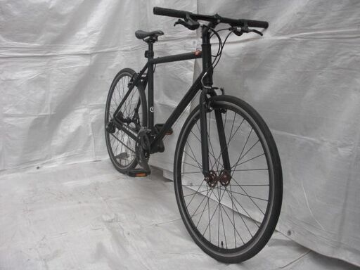 LOKONE クロスバイク レッド アルミ 700C 480mm 21速ギア