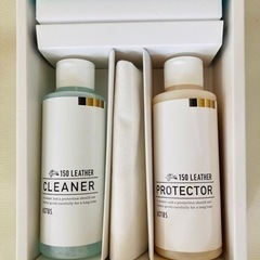 【未使用クリーナー付き】actusカウチソファ　本革ホワイト