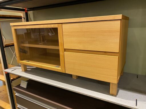 宇都宮でオシャレな家具を探すなら『オトワリバース！』無印良品 MUJI テレビボード ナチュラル テレビ台 W900 リビング家具 中古品