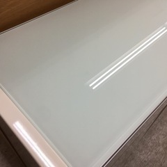 キッチンカウンター　ガラストップ　奥行35cm