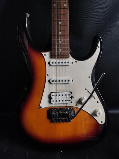中古品 Ibanez ストラトタイプ GiOシリーズ エレキギター SSH サンバースト ソフトケース付き