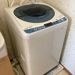 SHARP 全自動洗濯機 6㎏ ※付属品パーツ欠損複数有