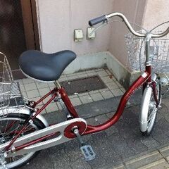 [SAKAMOTO]BLUME mini(ブルーメミニ)20吋ファミリーサイクル 変速なし/LEDオート/ワインレッド