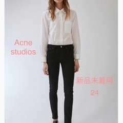 新品Acne studios アクネ  スキニー ブラック W24