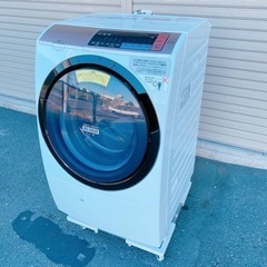 💛日立電気洗濯乾燥機 BD-SV110BL ドラム式洗濯機 20...