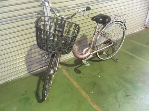 婦人用自転車（中古037） ブリヂストン ピンク 鍵付き 婦人用自転車（中古037） ブリヂストン ピンク 鍵付き