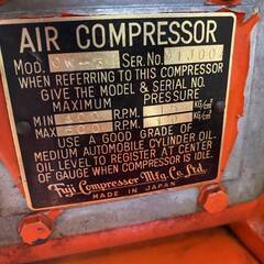 ニッサルコ　CM-7050　富士　日立　200ｖ　0.75kw　約100？　動作OK　スイッチ付　NISSALCO　動力　コンプレッサー