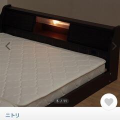 【値下げしました】ニトリ　ベッドフレーム、マットレスもつけます！