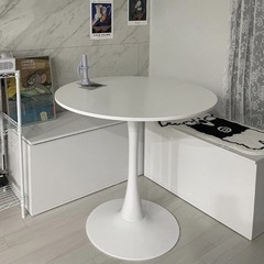 【ネット決済】 ラウンドテーブル 丸テーブル カフェテーブル 幅80㎝