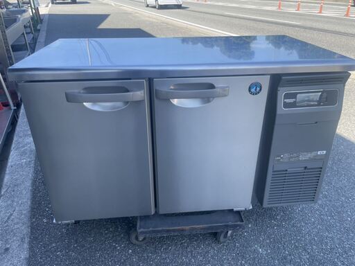 ■中古品 ホシザキ台下冷蔵庫 業務用テーブル形冷蔵庫 RT-120SNG-RML 2021年 ピラーレス 1200ｘ600ｘ800㎜ 動作問題なし■