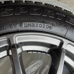 【新品】2020年スタッドレス(４本)日本製ﾀｲﾔ 美品ﾎｲｰﾙ 155/65R14 ﾊﾞﾗﾝｽ調整済