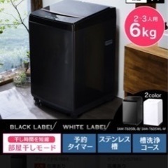 アイリスオーヤマ IAW-T605 6kg 洗濯機