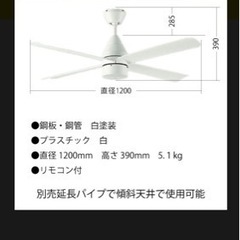 大光電機　シーリングファン　新品未使用