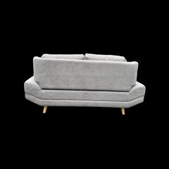 クッション　小　１ケ不足　　ゆったり座面　　2人掛け　　グレー　ソファーベット　FF6977