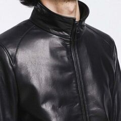 完売御礼】ナノユニバースナノユニバース WEB限定 ラムレザー ボンバー 