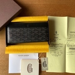 ☆GOYARD☆長財布　ブラック　ラウンドファスナー　レザー　マ...