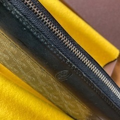 ☆GOYARD☆長財布　ブラック　ラウンドファスナー　レザー　マティニョン