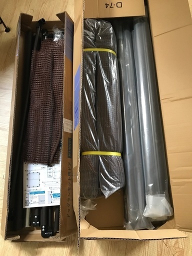 ほぼ新品　daim ドッグラン用ドアセット 140cm用、パイプ6本、ネット、くるくる穴開け器