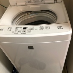 AQUA 洗濯機　5.0kg 少々難有り　動作問題無し