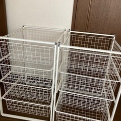 【あげます0円無料】IKEA4段ラック2個セット