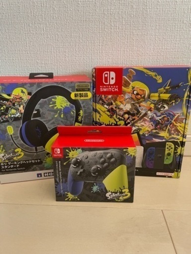 お値下げ★スプラトゥーン3 エディション Nintendo switch proコントローラー(プロコン)+本体+ヘッドセット