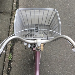 整備・良品＞ブリジストン 三輪車ワゴン・メタリックピンク・シニア