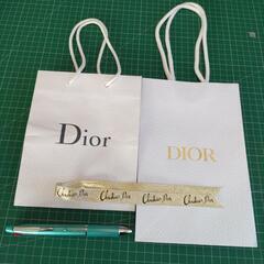 Dior 紙袋 2枚 ｸﾘｽﾁｬﾝﾃﾞｨｵｰﾙ ｼｮｯﾊﾟｰ袋 ...