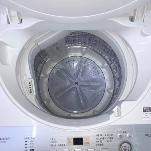 ⭐️SHARP⭐️ 全自動洗濯機 2019年 5.5kg 大阪市近郊配送無料