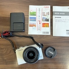 【ネット決済・配送可】【美品・未使用】Canon EOS M100