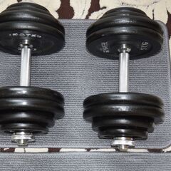 IROTEC (アイロテック) アイアン ダンベル60KGセット（片手30kg×2個