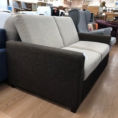 【座り心地◎】ソファーベッド 2人掛け ライトグレー【トレファク上福岡】