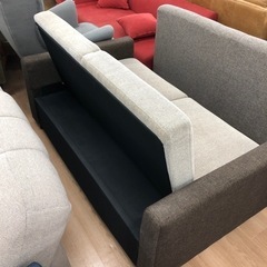 【座り心地◎】ソファーベッド 2人掛け ライトグレー【トレファク上福岡】