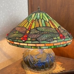 お値下げ‼️美品 ステンドグラスランプ 楽天市場】ステンドグラス ランプ 6面体吊り下げランプ ・青いケシA