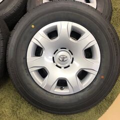 取付け工賃込み！  新車外し 195/80R15 LT ハイエース 200系 純正 スチールホイールセット タイヤ市場 伊勢崎 宮子 取付け工賃込み！ 新車外し 195/80R15 LT ハイエース 200系 純正