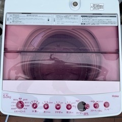 北41条 全自動洗濯機 Haier 5.5キロ JW-C55FK 風乾燥 2019年
