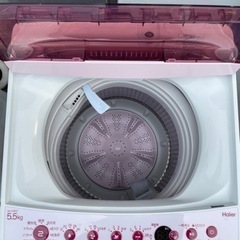 北41条 全自動洗濯機 Haier 5.5キロ JW-C55FK 風乾燥 2019年