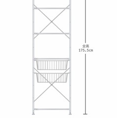🙇取引先決まりました🙇無印良品 幅58cm スチールユニットシェルフ(引き出し付) ２つセット