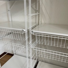 🙇取引先決まりました🙇無印良品 幅58cm スチールユニットシェルフ(引き出し付) ２つセット