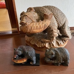 【決定しました】木彫りの熊の置物